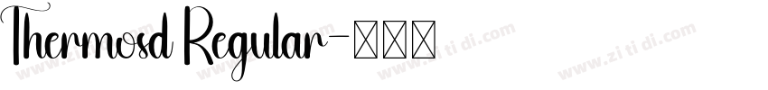 Thermosd Regular字体转换